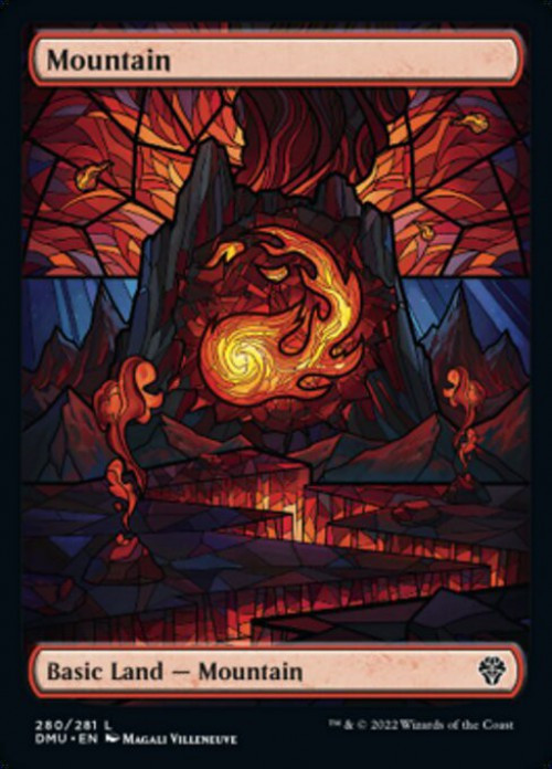 Magic The Gathering Dominaria United Single Card Common Mountain 280  Showcase - ToyWiz