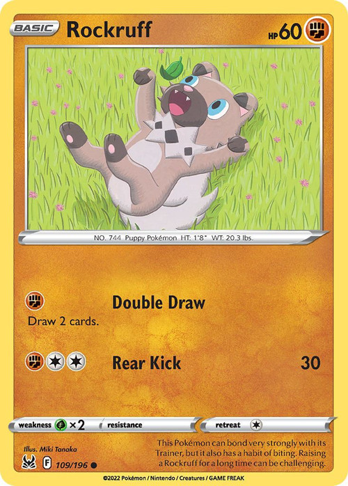 rockruff pokemon card price TCG - s3a - 040/076 (C) Fighting Fighting Tackle (10) Fighting Rockruff #89 Prices | Pokemon