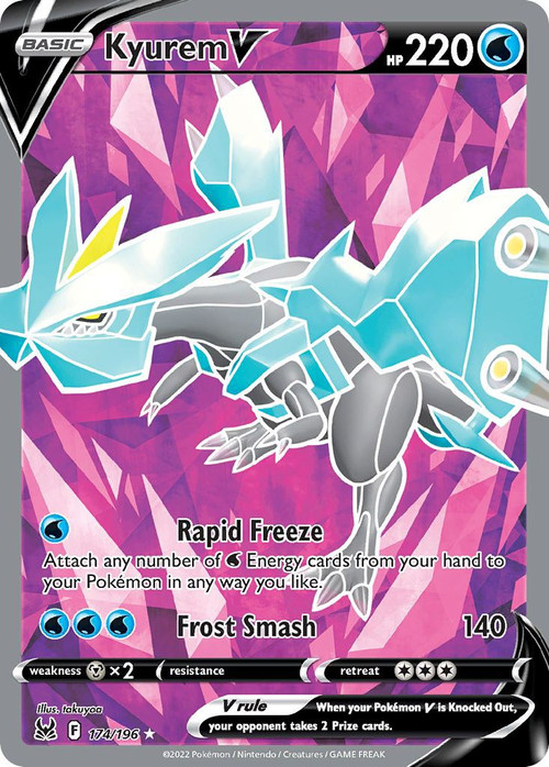 Pokemon Trading Card Game Lost Origin Single Card Ultra Rare Kyurem V 174 -  ToyWiz