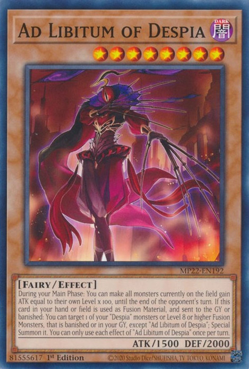 YuGiOh 2022 Tin of the Pharaohs Gods Single Card Common Ad Libitum of