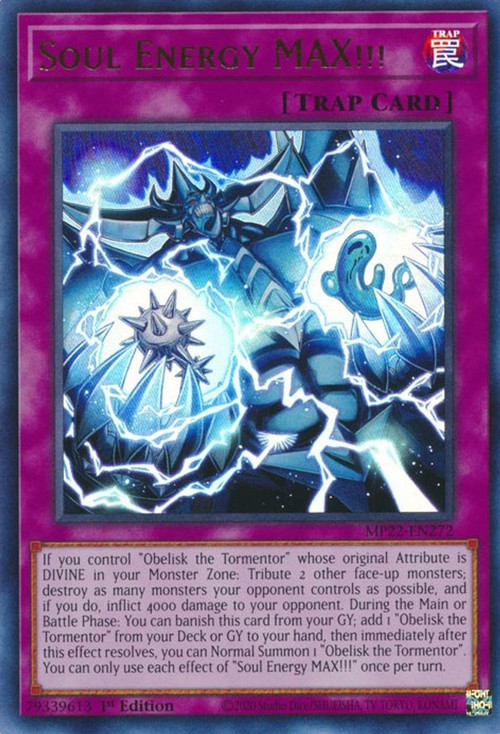 YuGiOh 2022 Tin of the Pharaohs Gods Single Card Ultra Rare Soul Energy