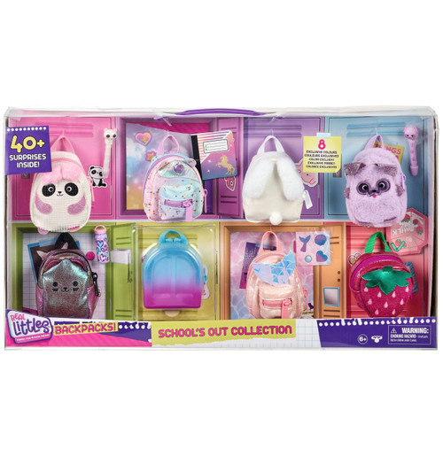 Shopkins Real Littles Backpacks Schools Out Collection Exclusive 8Pack