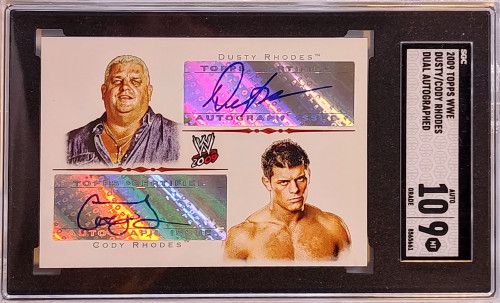 WWE Wrestling Topps 2009 Single Card Dusty Cody Rhodes Dual