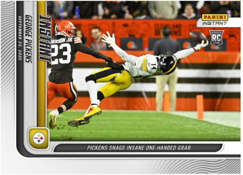 NFL Pittsburgh Steelers 2022 Panini Chronicles Phoenix Draft Picks George  Pickens Trading Card 28 Rookie Card - ToyWiz