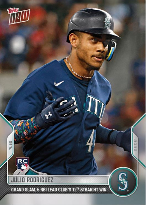 2022 Topps Holiday Julio Rodriguez Seattle Mariners Rookie