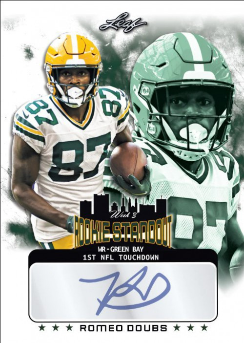 NFL Green Bay Packers 2022 Week 3 Rookie Standout Football Romeo Doubs 308  Autographed Single Card - ToyWiz