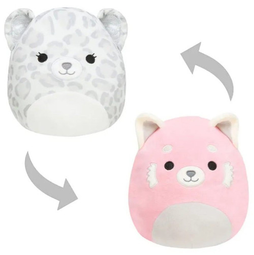  Kelly Toy Squishmallow 8'' Flip-a-Mallow Dohna The Pink Panda  Mischa The Snow Leopard, wic170620 : Toys & Games