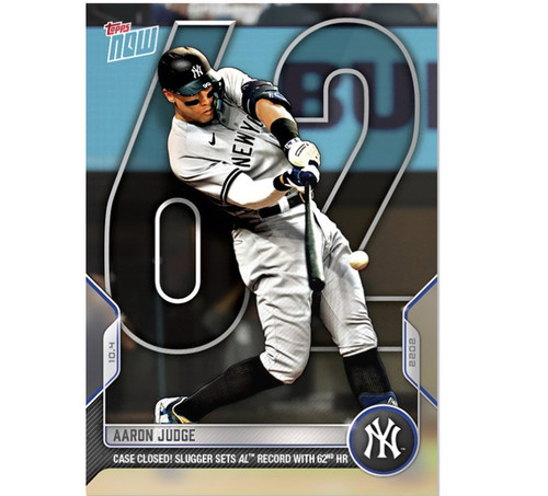 On-Card Autograph # to 99 - Aaron Judge - 30th HR breaks DiMaggio's Yankees  rookie record - TOPPS NOW®