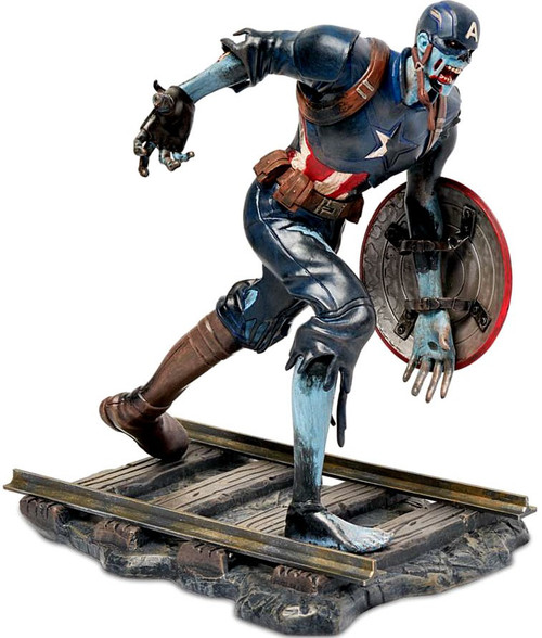 Marvel What If? Zombie Captain America Exclusive 9-Inch PVC Diorama Statue