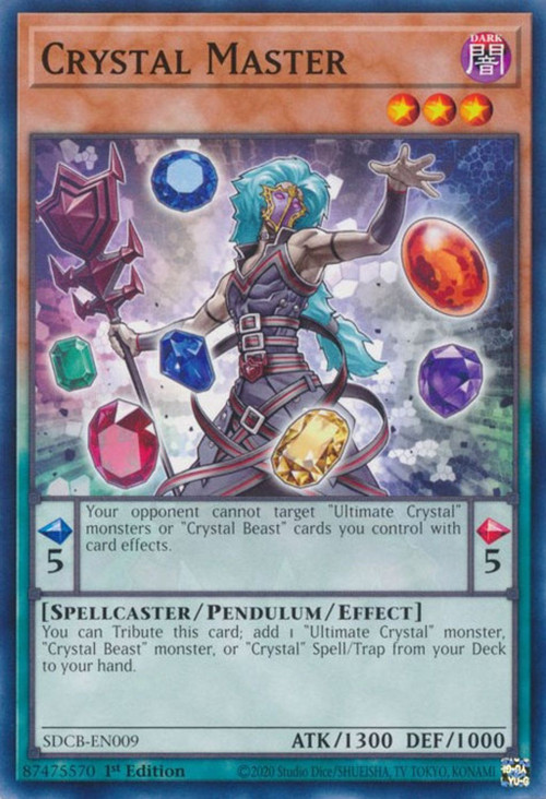YuGiOh Structure Deck Legend of the Crystal Beasts Single Card Common  Crystal Master SDCB-EN009 - ToyWiz
