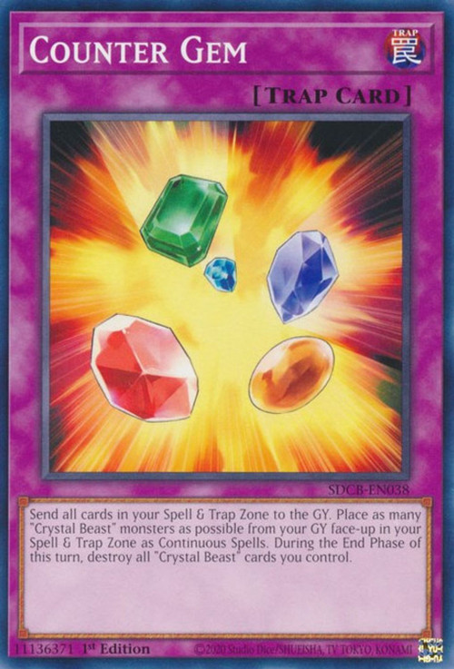 YuGiOh Structure Deck Legend of the Crystal Beasts Single Card Common