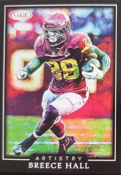 : 2022 Sage High Series #184 Breece Hall Iowa State Pre NFL  Football Trading Card in Raw (NM or Better) Condition : Collectibles & Fine  Art