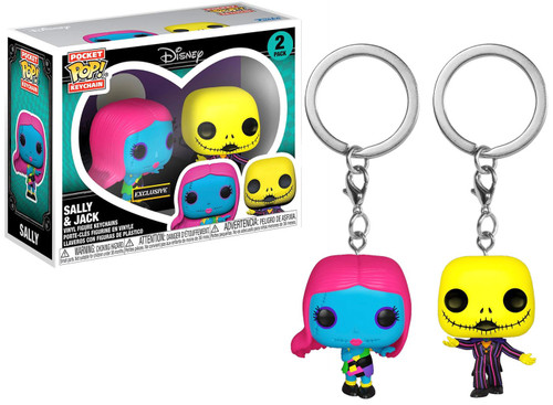 NBX - Pocket Pop Keychains 2 Pack- Holiday Jack & Sally