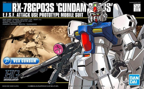 High Grade Universal Century RX-78GP03S Gundam GP03S E.F.S.F. Attack Use  Prototype Mobile Suit 1/144 Model Kit