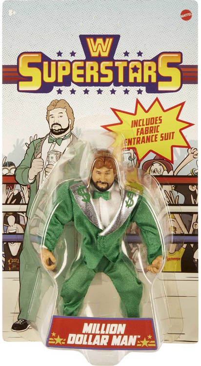 WWE Wrestling Retro Superstars Million Dollar Man Exclusive Action