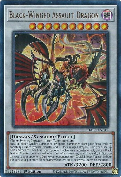 YuGiOh Darkwing Blast Single Card Ultra Rare BlackWinged Assault