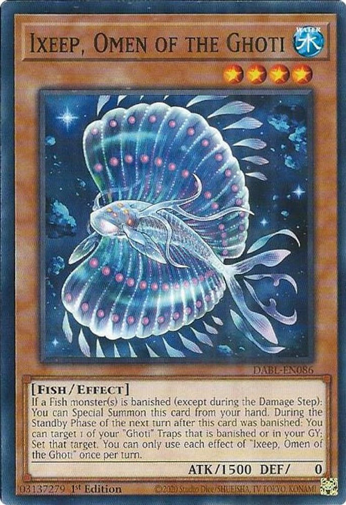 YuGiOh Darkwing Blast Single Card Common Ixeep, Omen of the Ghoti  DABL-EN086 - ToyWiz