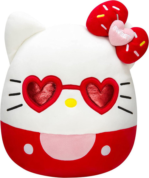 Squishmallows Hello Kitty Hello Kitty 16 Plush Red Heart Glasses