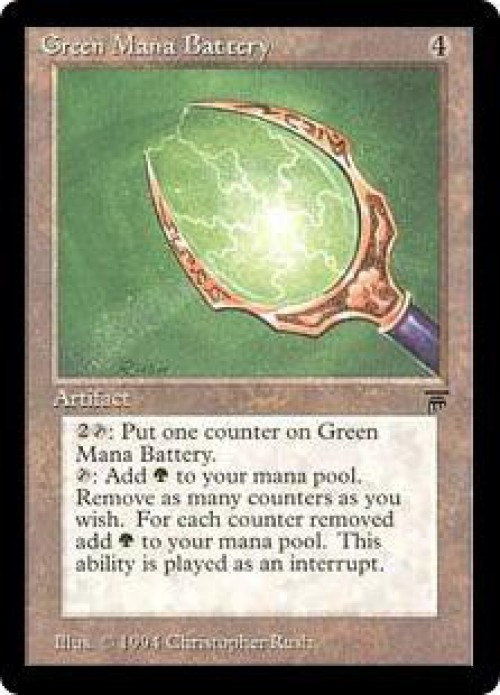 Magic The Gathering Legends Single Card Uncommon Green Mana Battery ...