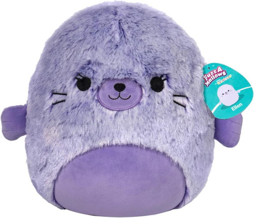 Squishmallows Fuzzamallow Ellen the Seal 12 Plush Kellytoys - ToyWiz