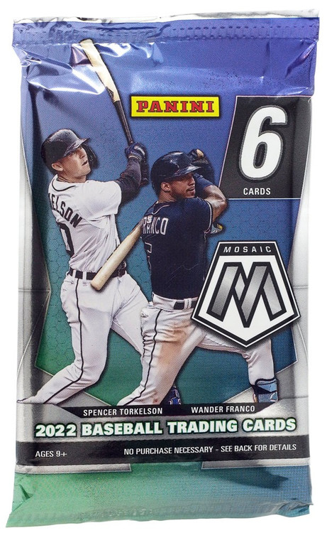 MLB Panini 2022 Mosaic Baseball Trading Card BLASTER Pack 6