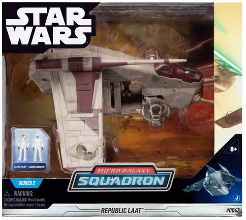 Star Wars Micro Galaxy Squadron Republic LAAT Vehicle Jazwares