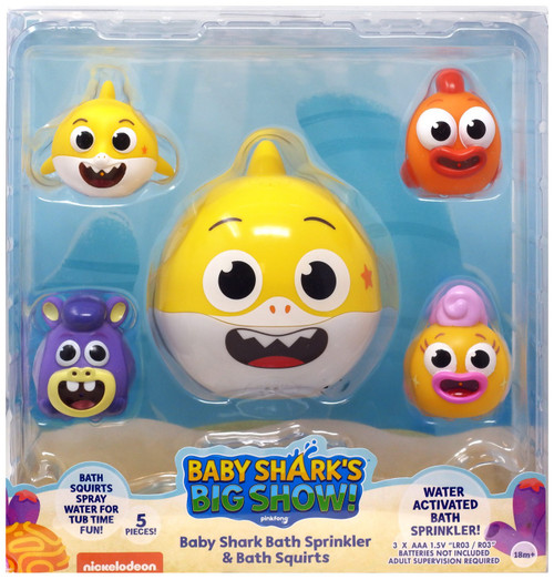 Baby Sharks Big Show Bath Sprinkler Bath Squirts 5Pack WowWee ToyWiz