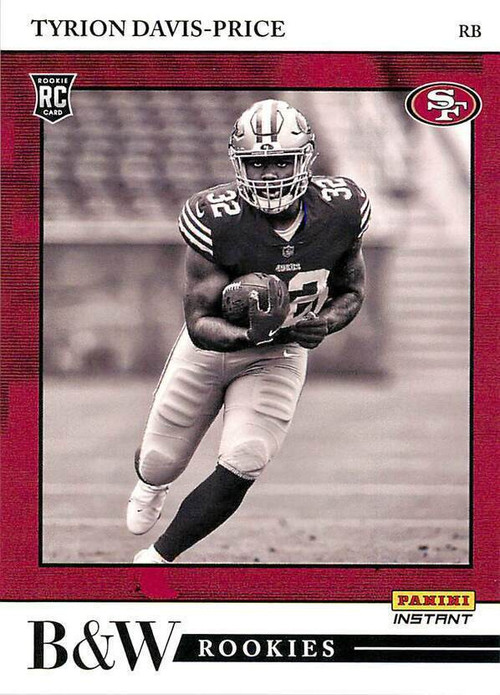 NFL San Francisco 49ers 2022 Instant RPS First Look Football 1 of 942  Tyrion Davis-Price FL27 [Rookie Card]