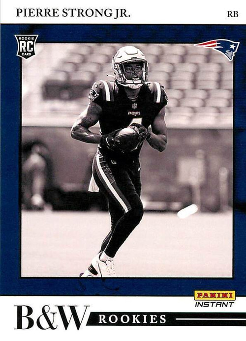 NFL New England Patriots 2022 Instant RPS First Look Football 1 of 942  Pierre Strong Jr FL36 [Rookie Card]