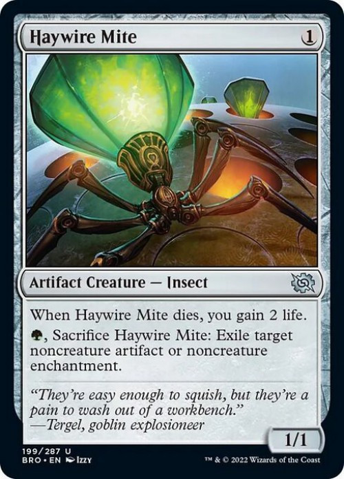 mtg mite cards Phyrexian Mite (011) // The Hollow Sentinel Double-Sided Token [Phyrex main image 1