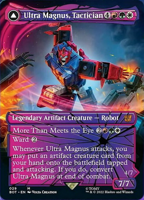Magic The Gathering The Brothers War Transformers Single Card Mythic Rare Ultra Magnus, Tactician Ultra Magnus, Armored Carrier 29 Shattered Glass FOIL - ToyWiz Magic The Gathering The Brothers War Transformers Single Card Mythic Rare Ultra Magnus, Tactician Ultra Magnus, Armored Carrier 29 Shattered Glass FOIL - ToyWiz
