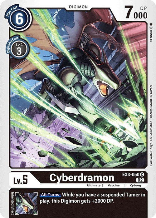 Digimon Trading Card Game Draconic Roar Single Card Common Cyberdramon