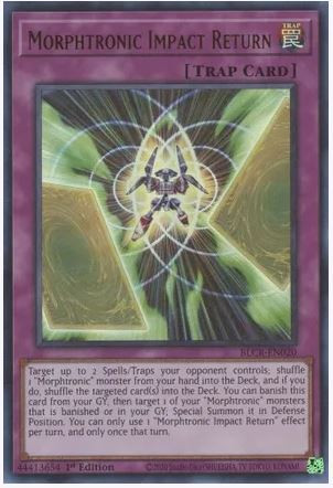 yugioh cards that return spells and traps to hand Morphtronic Impact - BLCR-EN020 Ultra Rare 10 best Yu-Gi-Oh! trap cards