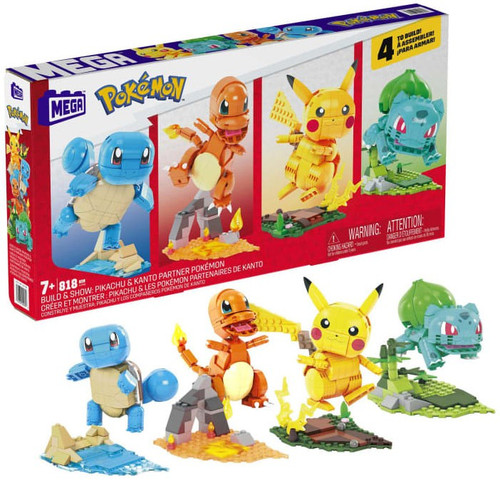 Pokemon Mini Lata - Amigos de Kanto - Pikachu - MP Brinquedos