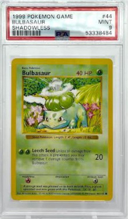 英語版　フシギダネ　shadowless Bulbasaur　psa 8 Pokémon Bulbasaur Shadowless Base Set PSA 8 1999 44/102 English