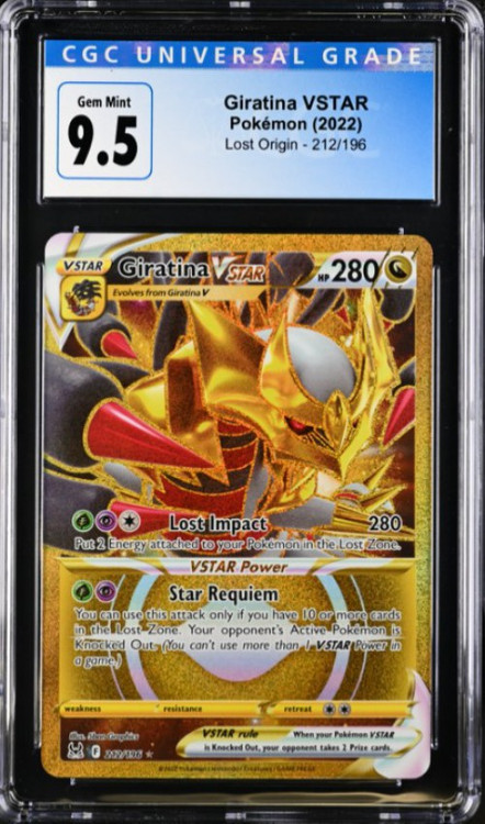 Gold Giratina Card 