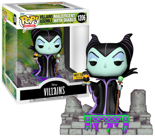 Funko Villains Assemble POP! Disney Maleficent with Diablo Exclusive Deluxe  Vinyl Figure #1206