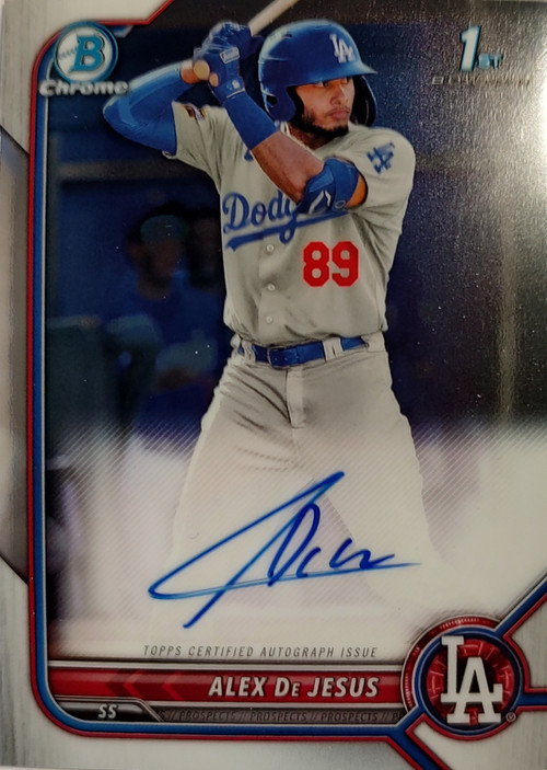 MLB Topps 2022 1st Bowman Chrome Single Card Alex De Jesus CPAAD Auto