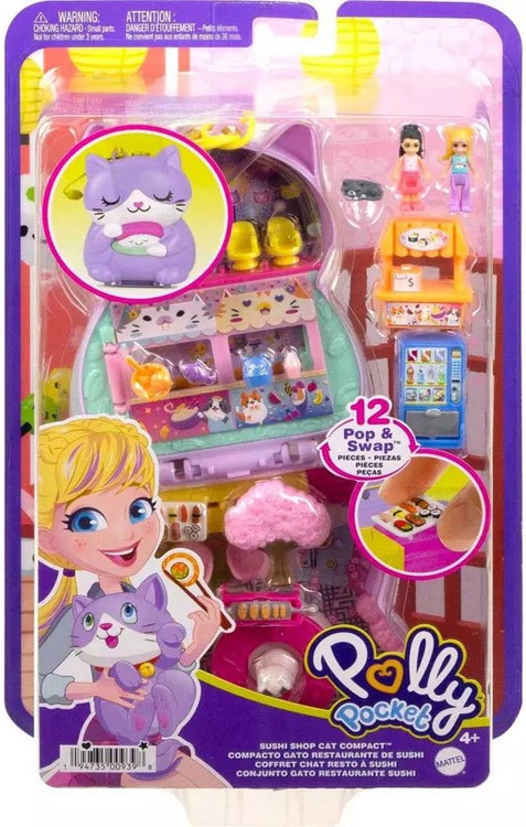 Mattel Polly Pocket Big Pocket World 12 Pop & Swap Pieces Kids Play Toy  Assorted