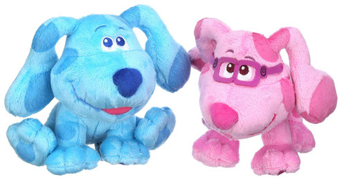 Blues Clues You Blue Magenta Glasses 6 Set of 2 Bean Bag Plush Just ...