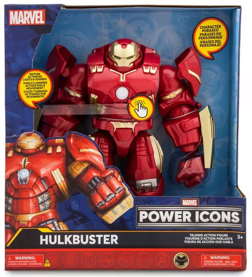Disney Marvel Power Icons Hulkbuster Exclusive 11.5 Talking Action