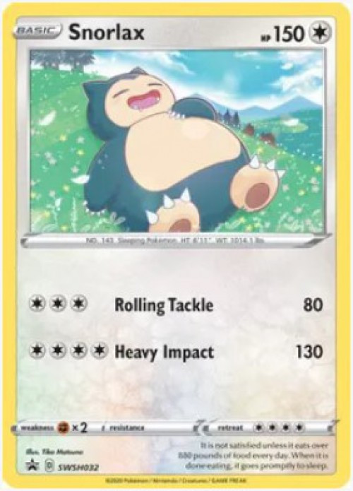Pokemon Trading Card Game Sword Shield Base Set Single Card Rare Snorlax SWSH032 - ToyWiz Pokemon Trading Card Game Sword Shield Base Set Single Card Rare Snorlax SWSH032 - ToyWiz