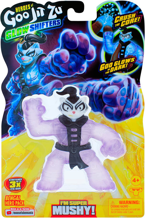 goo jit zu glow shifters 5体 Heroes of Goo Jit Zu Glow Shifters Bengal Action Figure Goo Glows