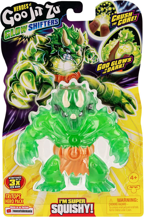 Heroes of Goo Jit Zu Glow Shifters Tritops Action Figure Goo Glows