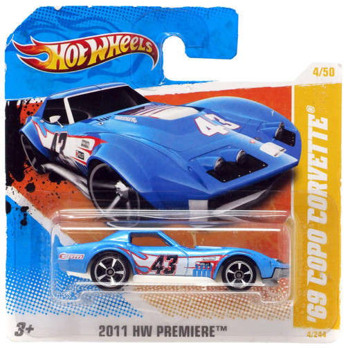 Hot Wheels 2011 HW Premiere 69 Copo Corvette Diecast Car Mattel