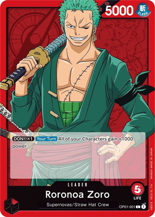 た*ら様 BANDAI ONE PIECE CARD GAME ROMANCE romancedawn001roronoazoro__056