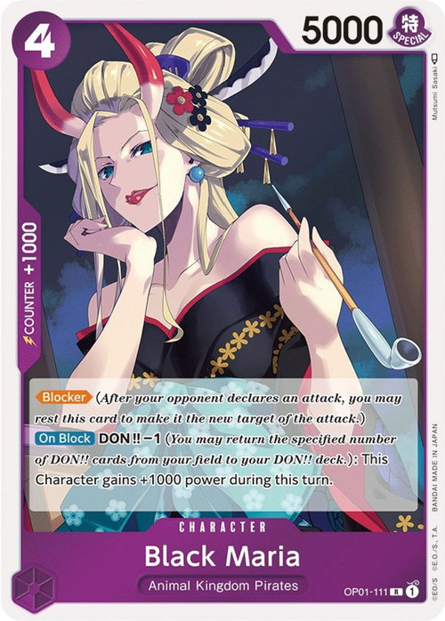 black maria one piece card game (Premium Collection -BANDAI CARD GAMES Fest. 23-24 Ed Super Rare Card Effect[Activate One Piece Trading Card Game