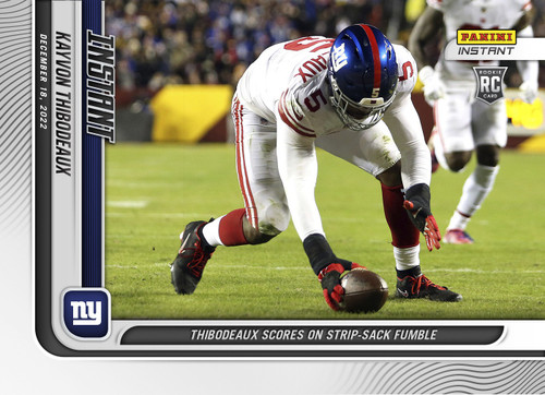 NFL New York Giants 2022 Legacy Football Kayvon Thibodeaux Trading Card 149  Rookie Card Panini - ToyWiz