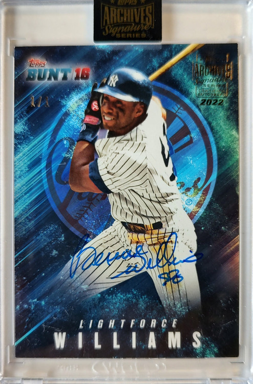 BERNIE WILLIAMS 2021 TOPPS ARCHIVES SIGNATURE SERIES AUTOGRAPH AUTO 1/1-  YANKEES