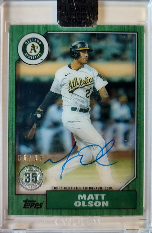 プレゼントを選ぼう！ Topps MATT OLSON マット オルソン AUTO 直筆